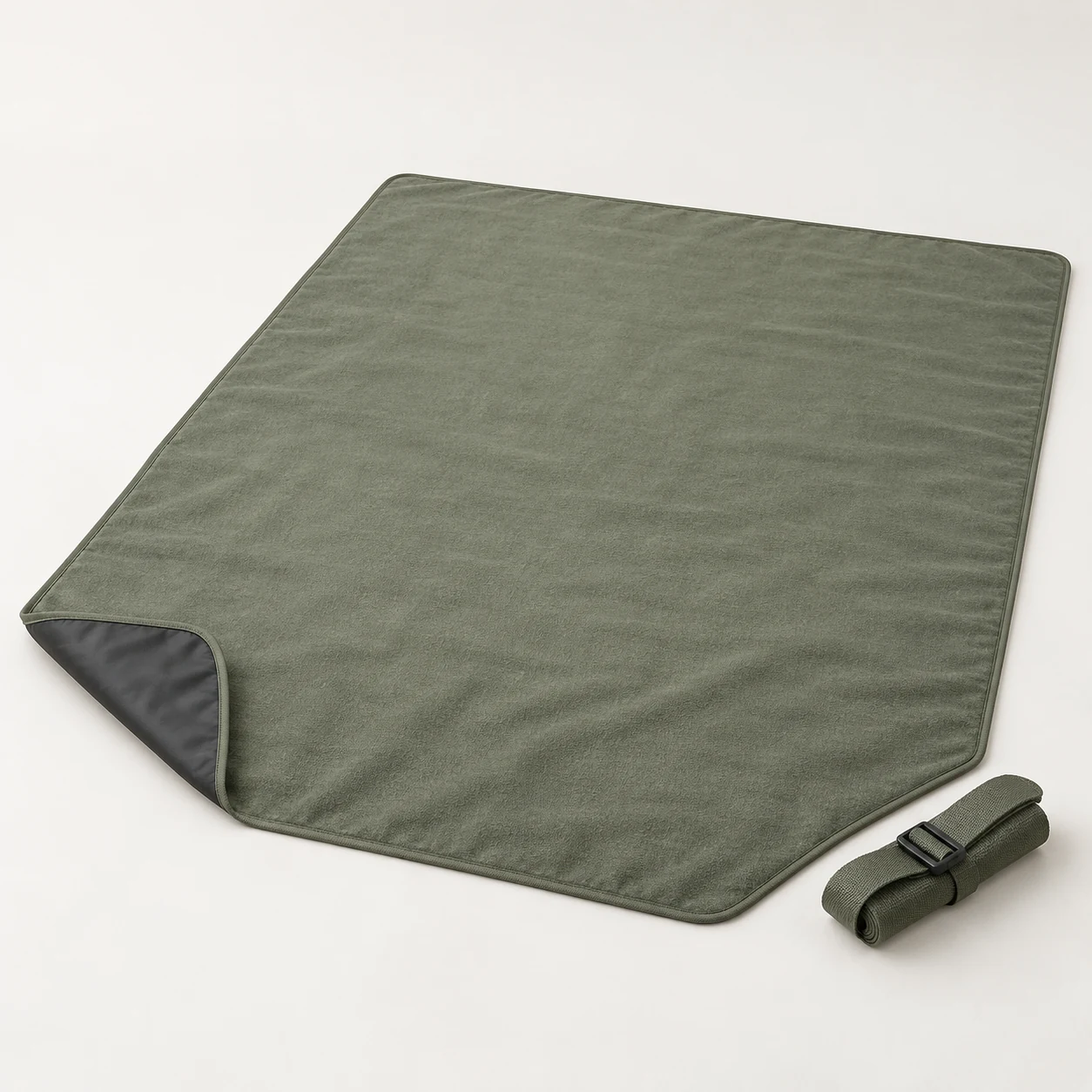 FJORA Tundra &ndash; Picnic Blanket &ndash; main image in moss